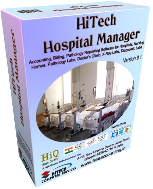 Hospital , Accounting Software for Nursing Homes, Software for Hospital Suppliers, software hospital, Start HiTech Accounting Software Free Trial, Popular Online Accounting Software, Hospital Software, Simple GST Invoicing and Reports for Your Business. Start 30-Day Free Trial! Both available offline and online for hotels, hospitals and petrol pumps, medical stores, newspapers, automobile dealers, traders