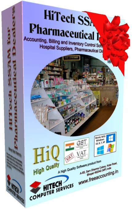 Business Management and Accounting Software for pharmaceutical Dealers, Medical Stores. Modules :Customers, Suppliers, Products, Sales, Purchase, Accounts & Utilities. Free Trial Download.