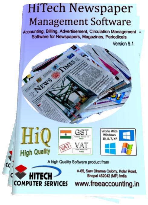 Newspaper software , newspaper circulation management software, newspaper software, newspaper software, Software for Newspaper Publishers, Promote Business Accounting Software and Earn Money, Newspaper Software, Resellers are offered attractive commissions. International Business. Visit for trial download of Financial Accounting software for Traders, Industry, Hotels, Hospitals, petrol pumps, Newspapers, Automobile Dealers, Web based Accounting, Business Management Software