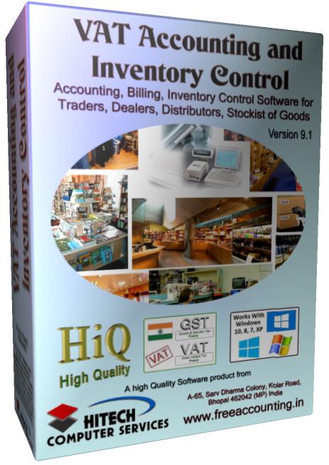 VAT services , sales tax audit, VAT accounting software, small business tax software, VAT Accounting Software with Inventory Control, VAT Software, Business Management and VAT Accounting Software for Traders, Dealers, Stockists etc. Modules: Customers, Suppliers, Products / Inventory, Sales, Purchase, Accounts & Utilities. Free Trial Download