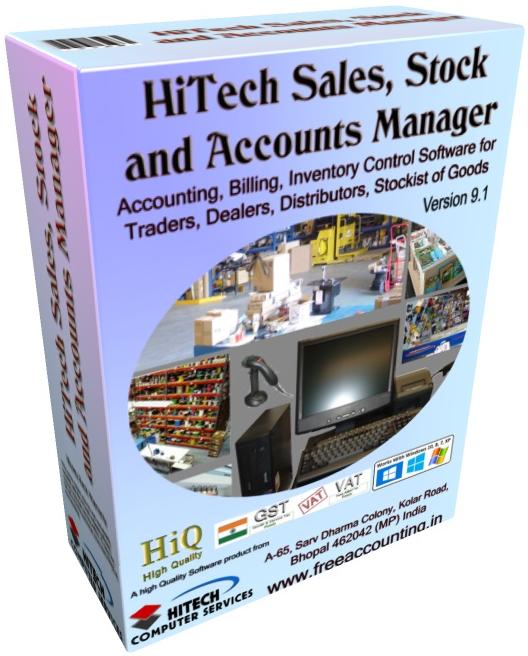 HiTech GST ready, Best POS Inventory Management Software , internet billing company, hospital billing software, day traders, Jewelry Accounting with Billing Software, Accounting and Billing Software, Invoicing Software for Small Business with Accounting, Inventory Management Software, Billing Software, Billing, POS, Inventory Control, Accounting Software with CRM for Traders, Dealers, Stockists etc. Modules: Customers, Suppliers, Products / Inventory, Sales, Purchase, Accounts & Utilities. Free Trial Download