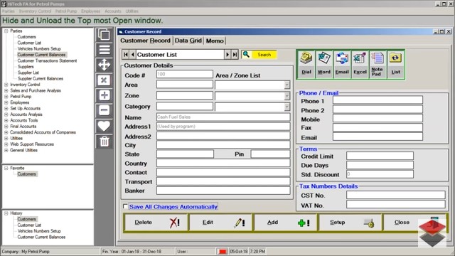 Gas Station Chart Of Accounts