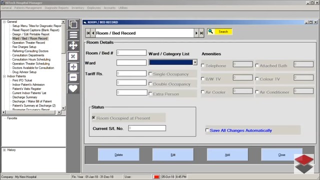 HiTech Hospital Manager, Accounting Software for Hospitals, Business Management and Accounting Software for hospitals, nursing homes, diagnostic labs. Modules : Rooms, Patients, Diagnostics, Payroll, Accounts & Utilities. Free Trial Download.