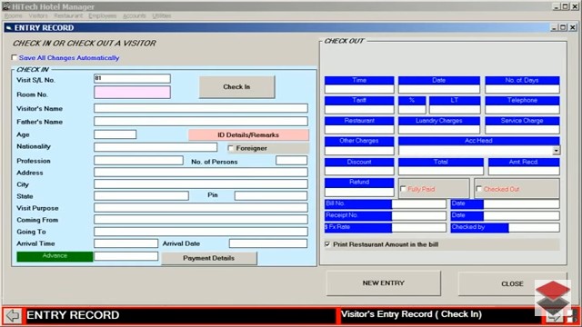 Financial Accounting Software for Business, Trade, Industry, Use HiTech Financial Accounting and Business Management Software made specifically for users in Hotels, Motels, Guest houses etc. Increase profitability through enhanced business management.