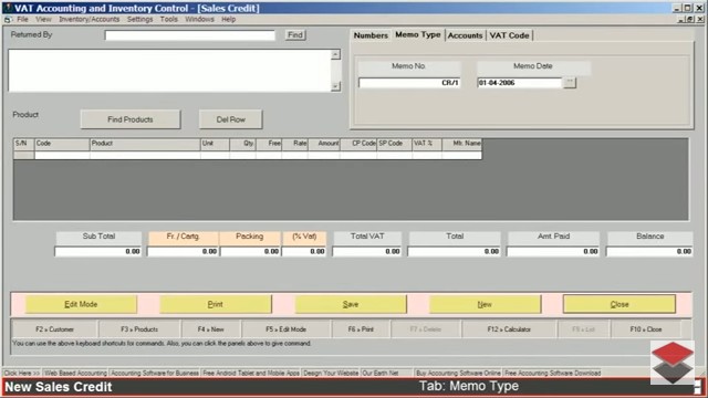 Free download of VAT Accounting Software with Inventory Control, Free trial download of Business Management and VAT Accounting Software for Traders, Dealers, Stockists etc. Modules: Customers, Suppliers, Products / Inventory, Sales, Purchase, Accounts & Utilities. Free Trial Download.