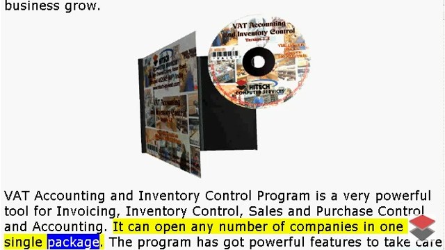 Business Management Software, VAT Accounting Software, Inventory Control Software, Free trial download of Business Management and VAT Accounting Software for Traders, Dealers, Stockists etc. Modules: Customers, Suppliers, Products / Inventory, Sales, Purchase, Accounts & Utilities. Free Trial Download.