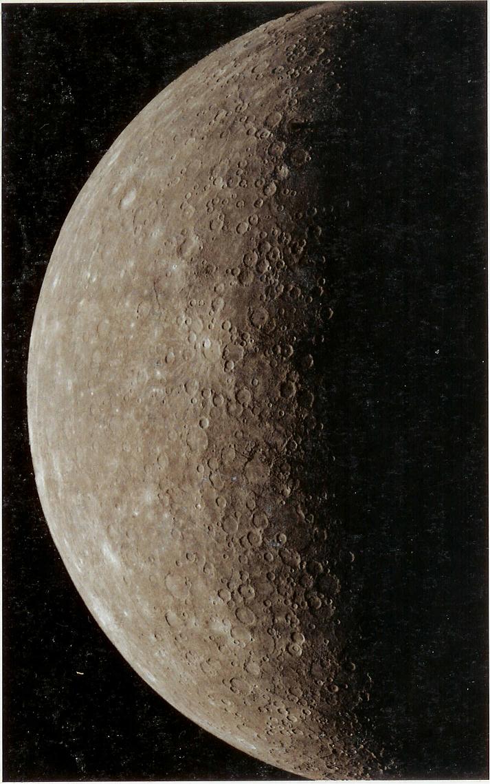 Cratered Mercury, Mercury Surface, Mercury photographed by Mariner 10, Cratered Mercury 1, Caloris Craterd Mercury, Mercury Basin, Surface of Mercury, Planet Mercury, The planet of scorching heat, Planet Mercury, 