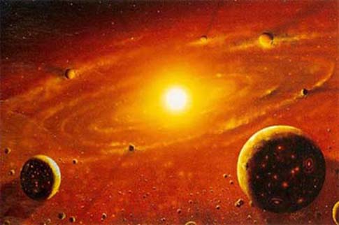 Sun, an immensely vast source of energy, Early View of Earth, Early Solar System, Size of Sun, 